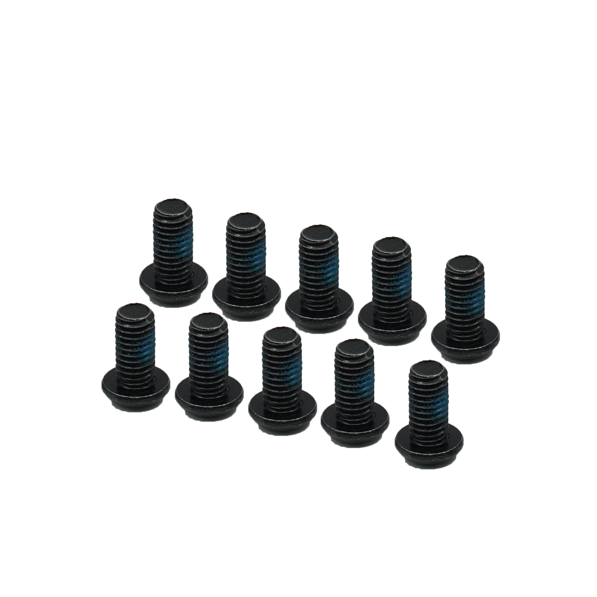 Hexagon head round carbon steel black zinc plated screws-M6*12