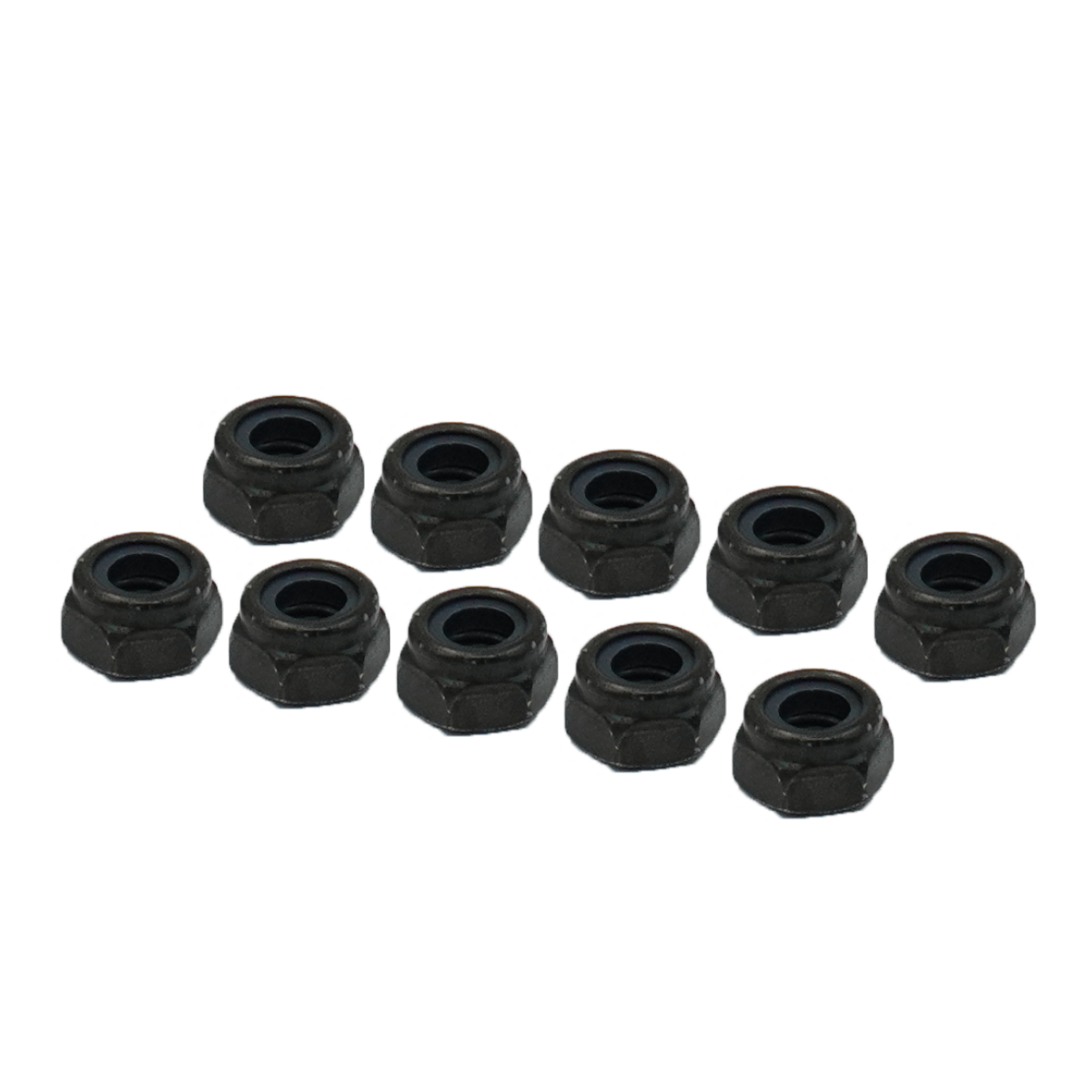 Carbon Steel Black Zinc Plated Lock Nut-M5